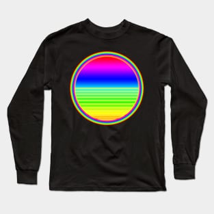 Cute Care Bear Style Funny Rainbow Love Tee Long Sleeve T-Shirt